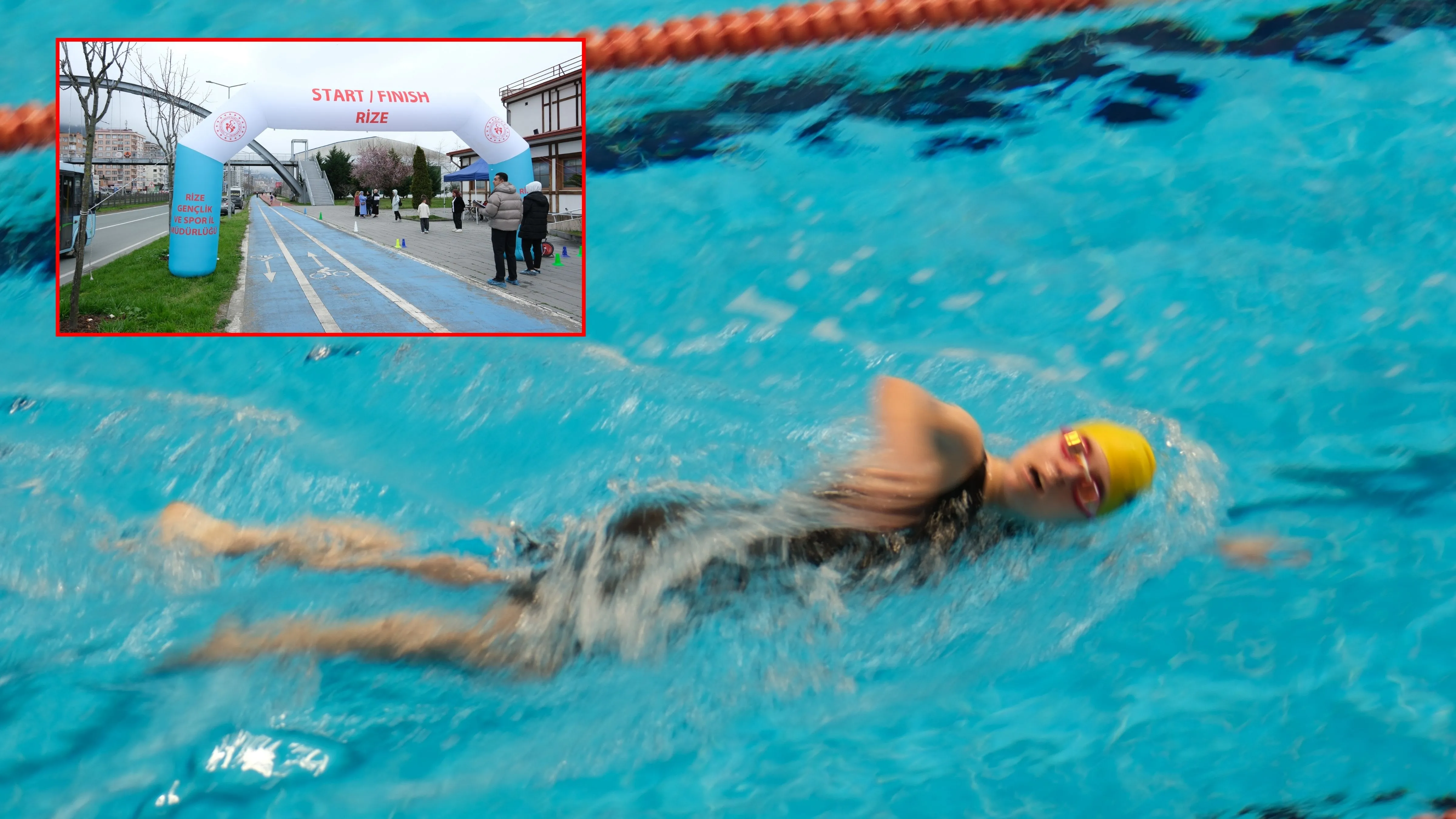 Rize'de Gençler Triatlon Heyecanıyla Yarıştı: Hedef Türkiye Şampiyonluğu!