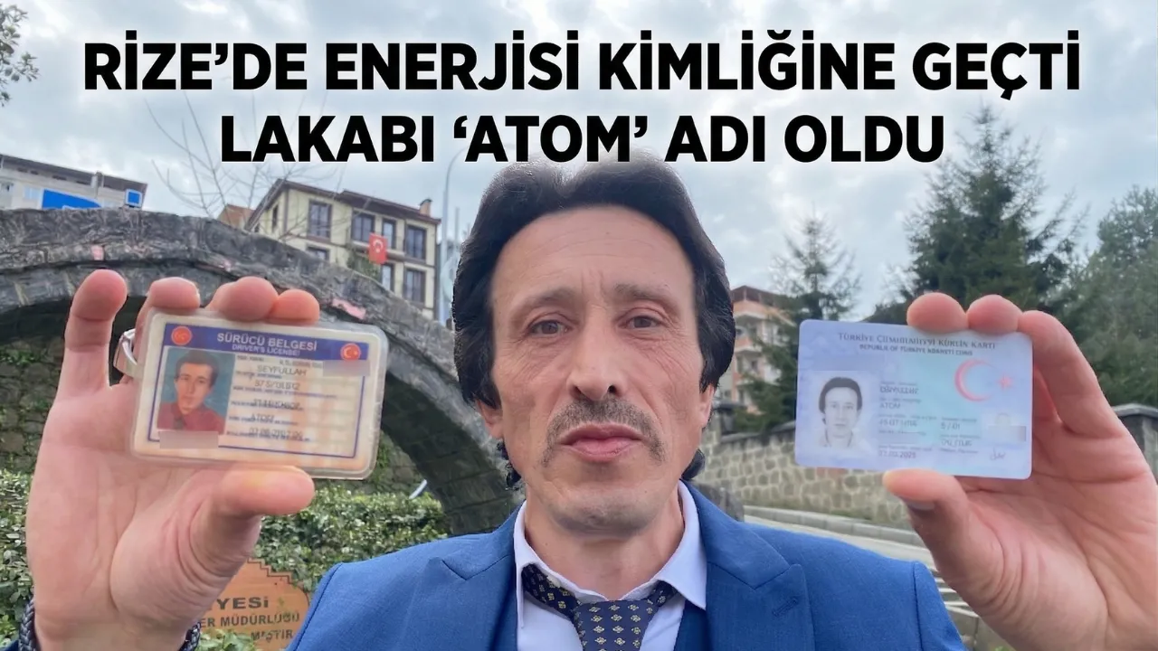 Rize'de Enerjisi Kimliğine Geçti; Lakabı ‘Atom’ Adı Oldu 