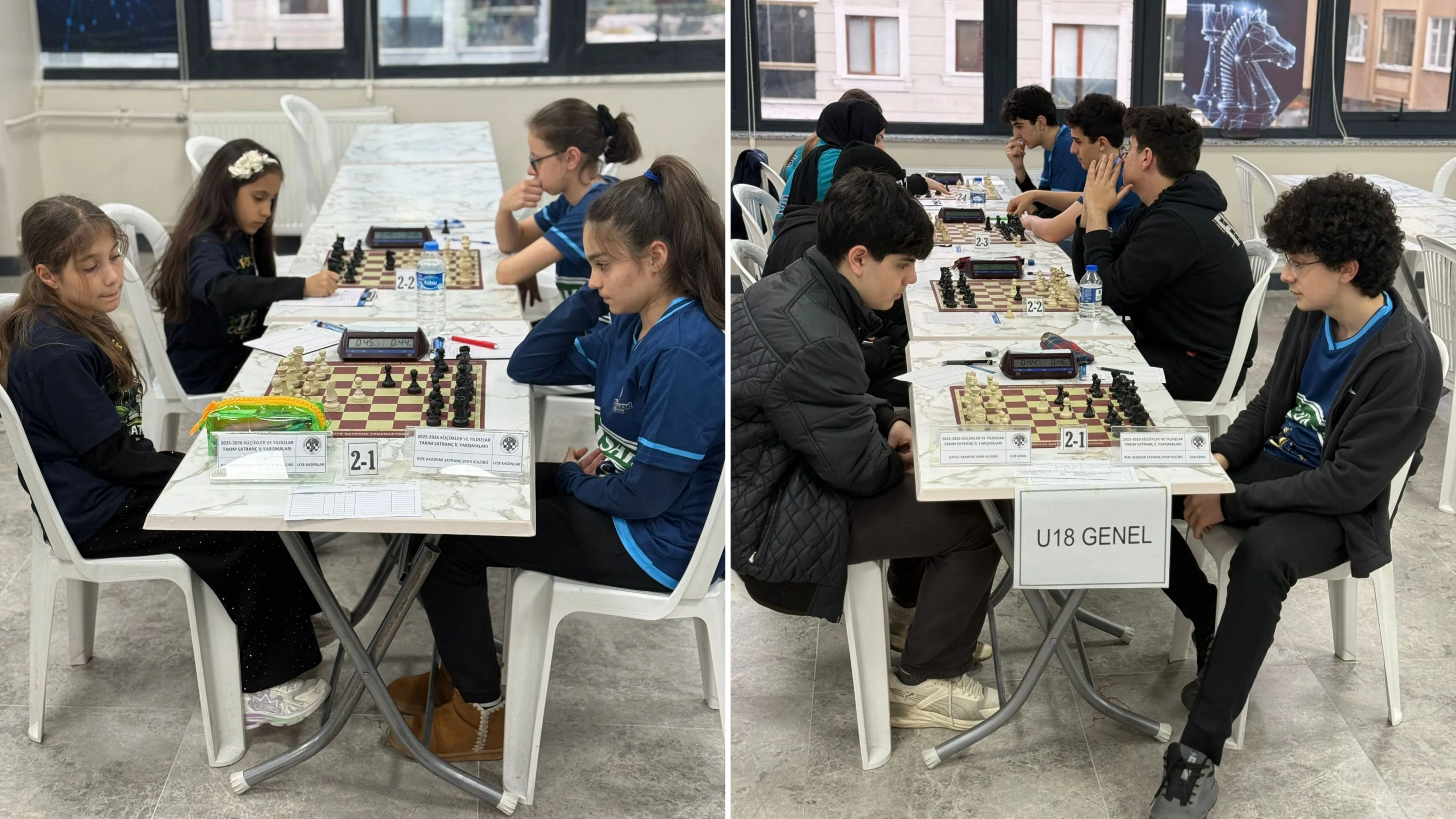 Rize’de satranç heyecanı başladı: 81 sporcu şampiyonluk için hamle yapıyor