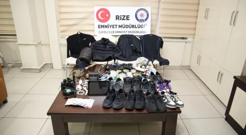 Rize'de yabancı uyruklu 2 kişi, hırsızlık suçundan tutuklandı