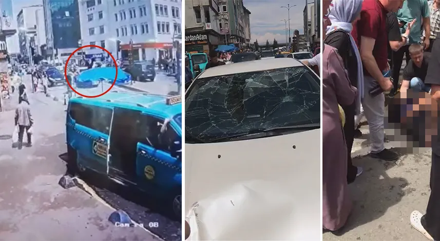 Rize'de otomobilin çarptığı yaya yaralandı