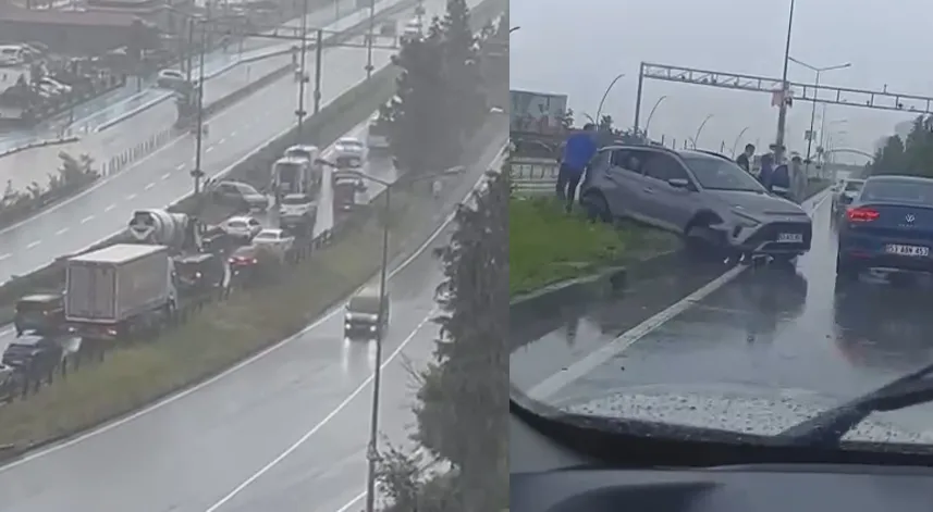 Rize'de trafik kazası!