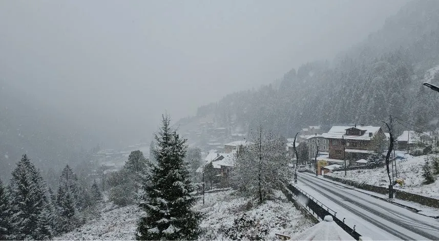 Rize'nin yüksek kesimlerinde kar etkili oldu