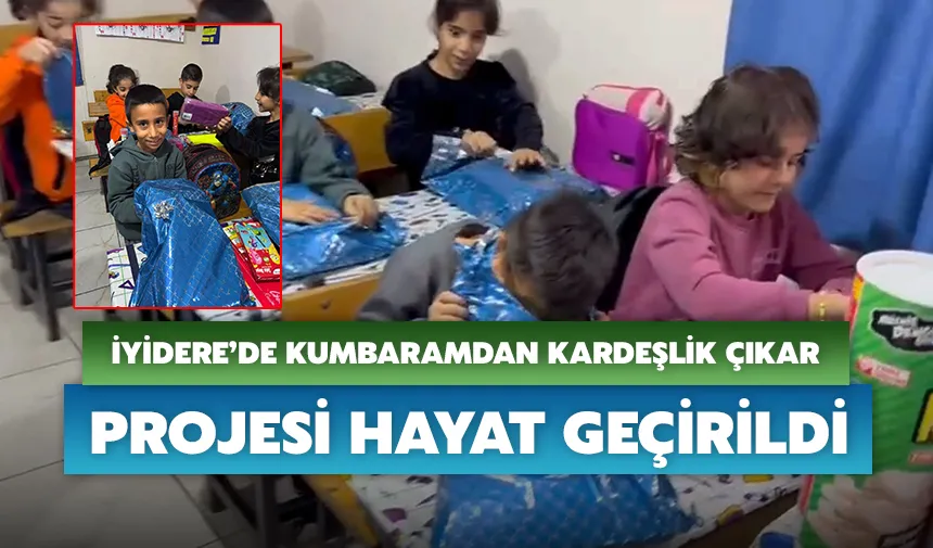 İyidere’de kumbaramdan kardeşlik çıkar projesi hayat geçirildi