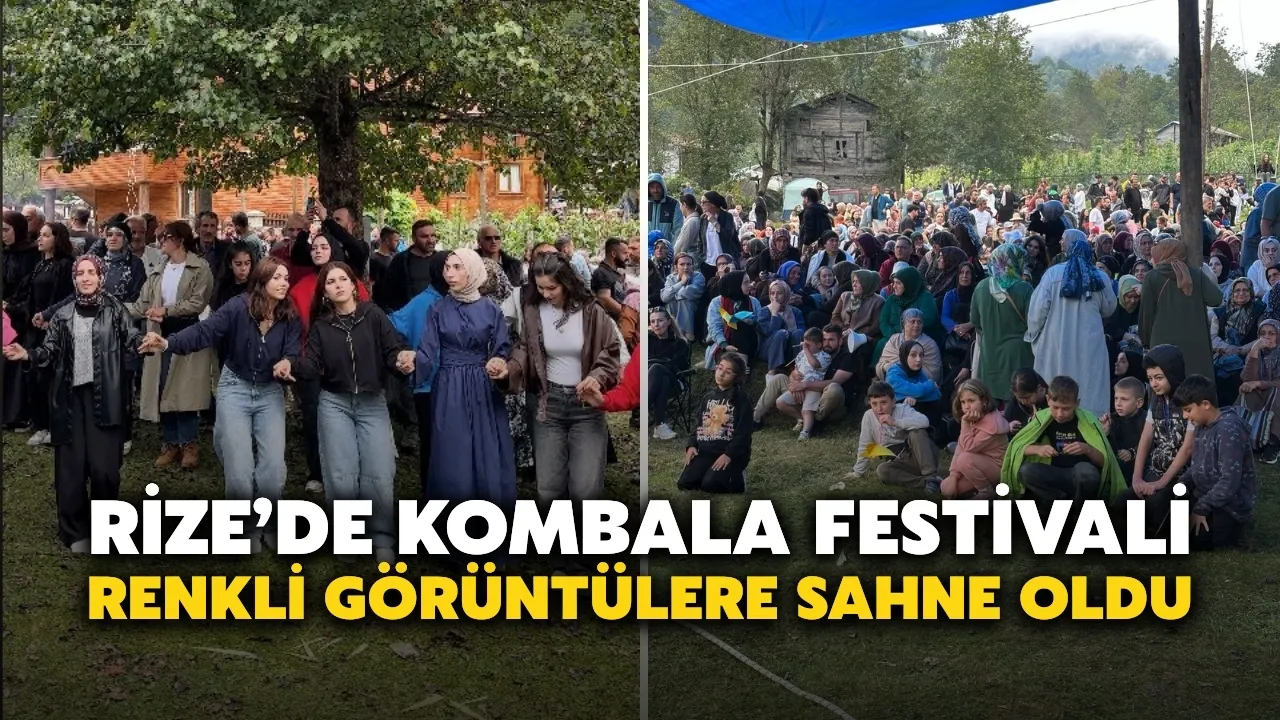 Rize’de Kombala Festivali Renkli Görüntülere Sahne Oldu