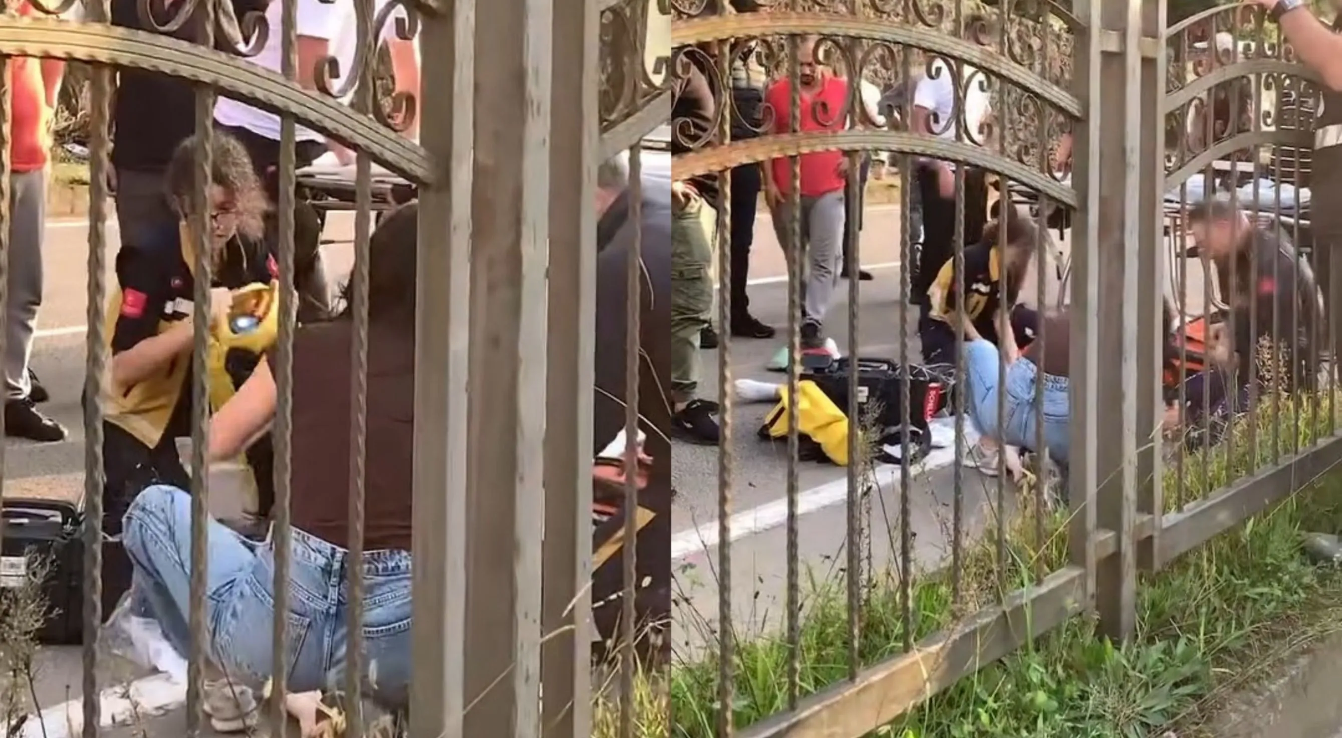 Rize'de müdahaleye giden hemşireye araç çarptı