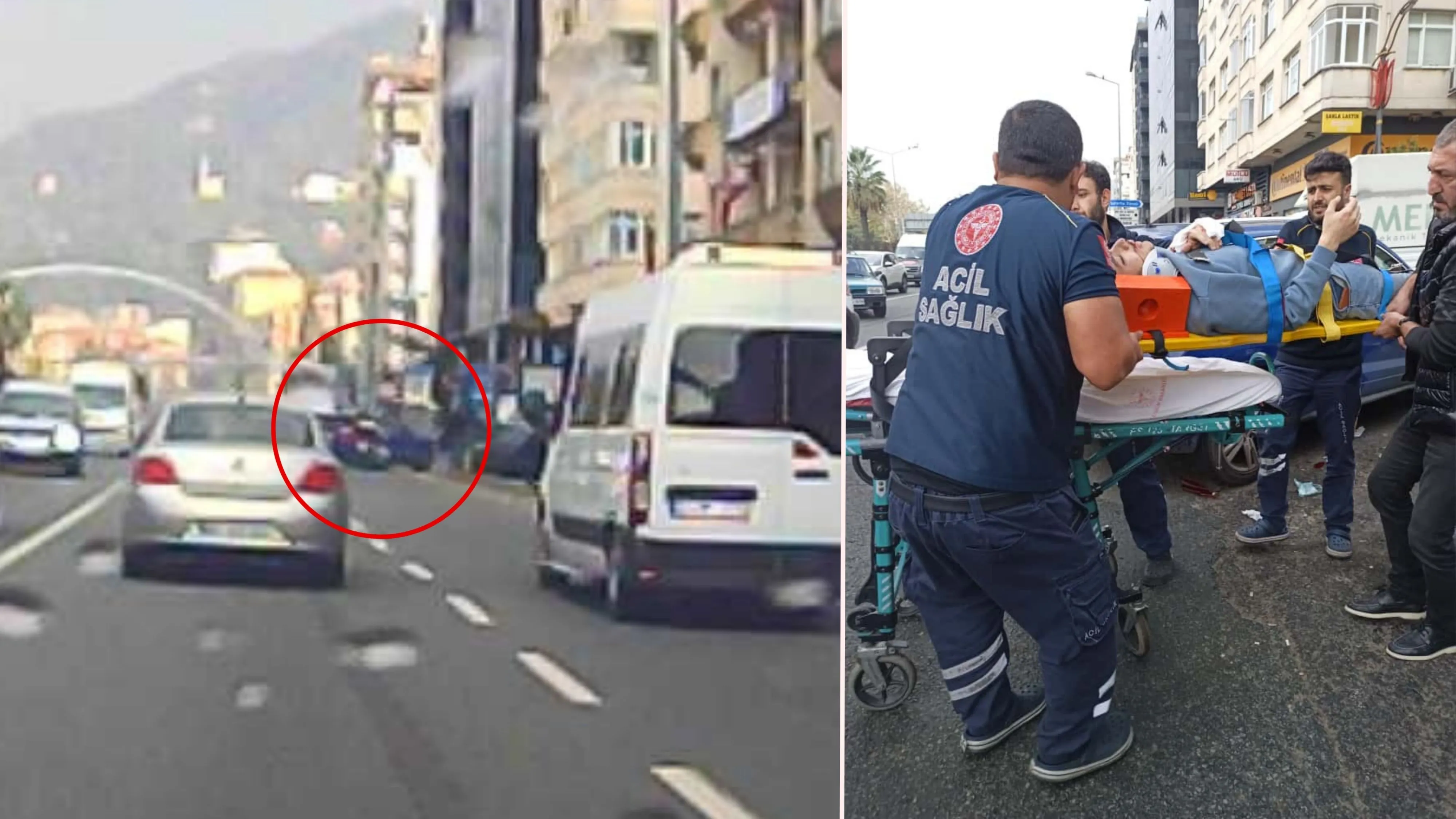 Rize’de motosiklet kazası: Üniversite öğrencisi yaralandı